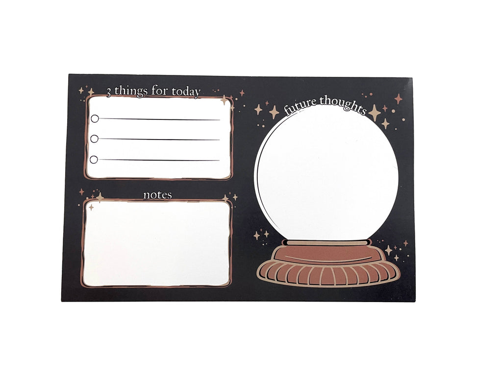 Crystal Ball Daily Tasks Notepad