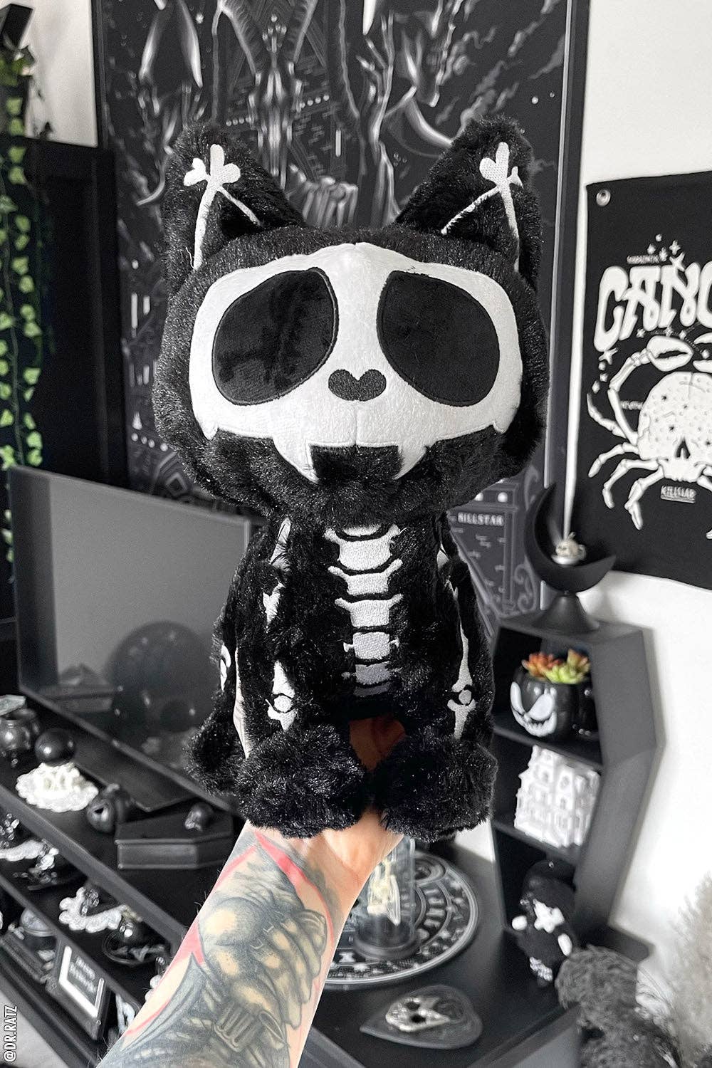Skelekitty Skeleton Cat Plush