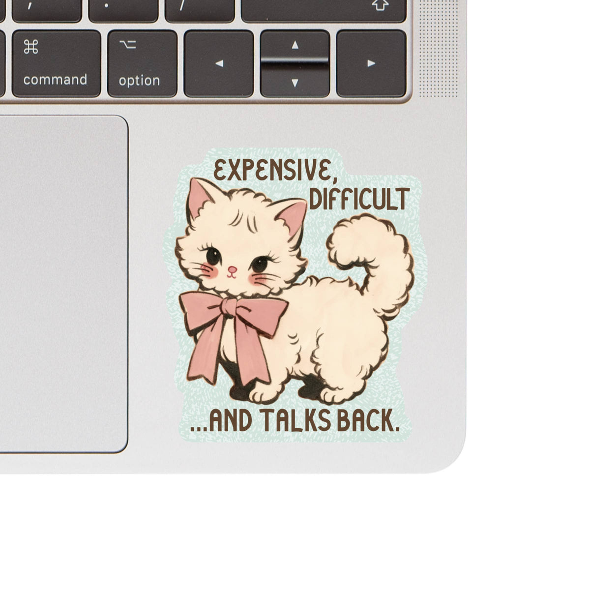 Expensive, Difficult & Talks Back Cat Sticker