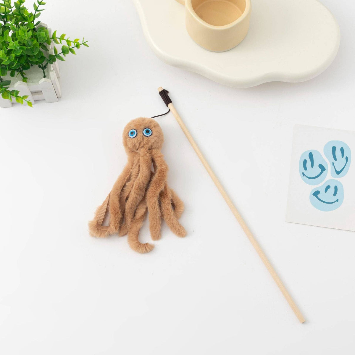 Octopus Cat Teaser Wand Toy