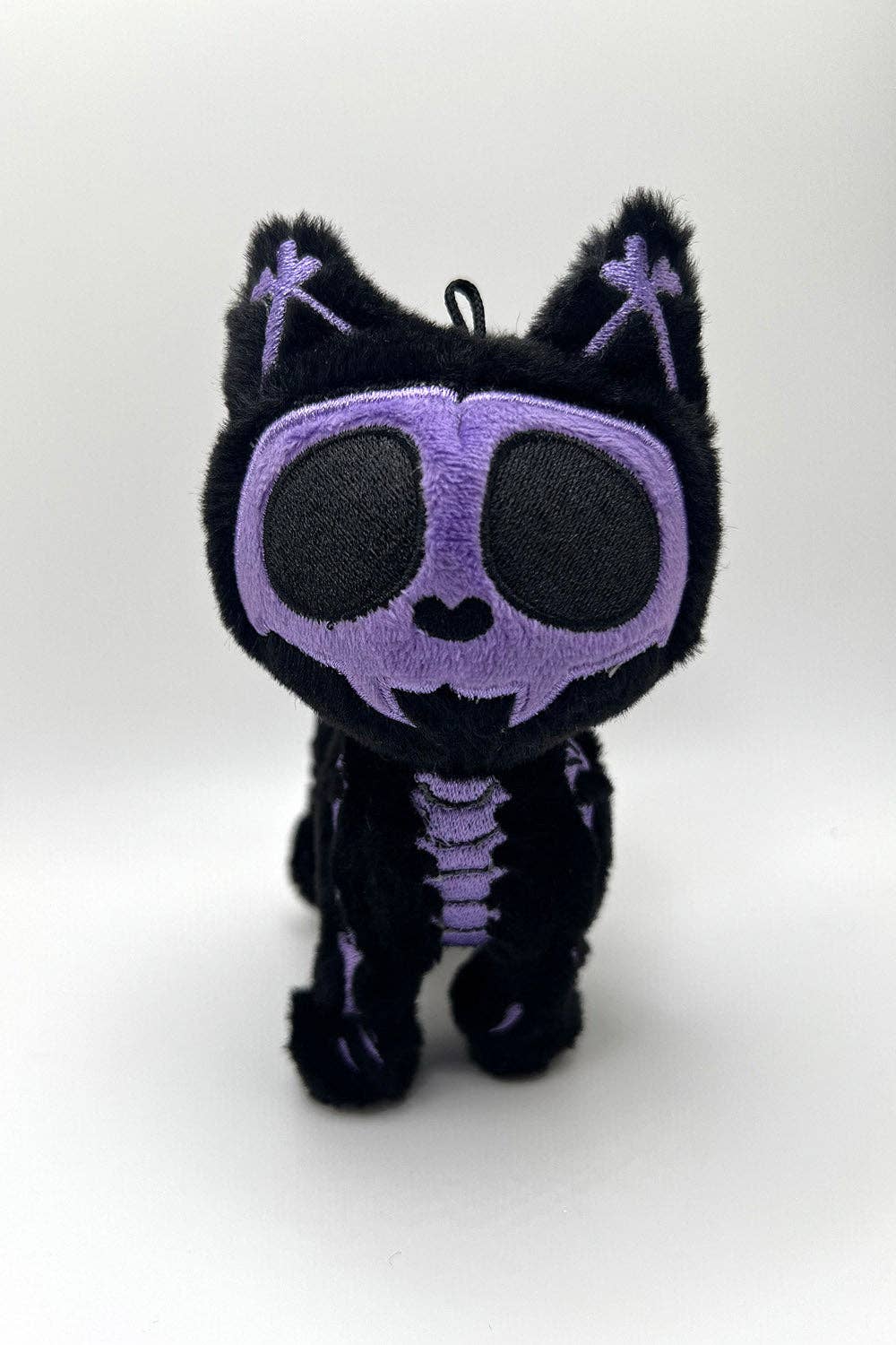 Ultraviolet Skelekitty Plush Keychain