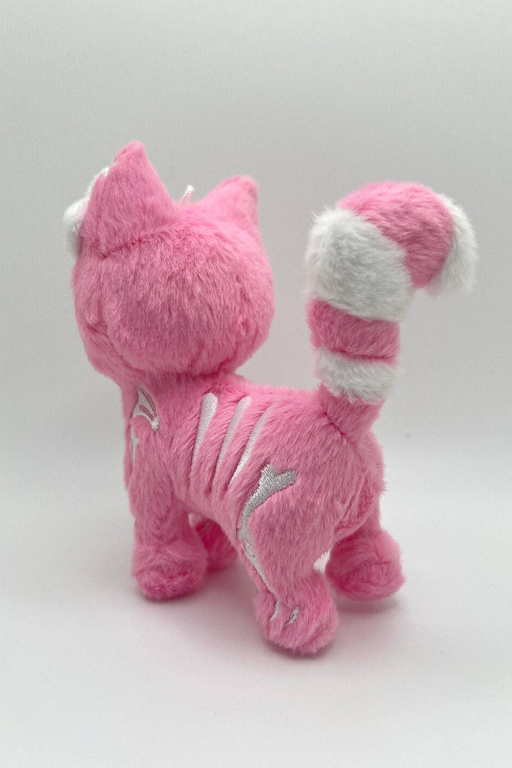 Smitten Kitten Skeleton Cat Plush Keychain