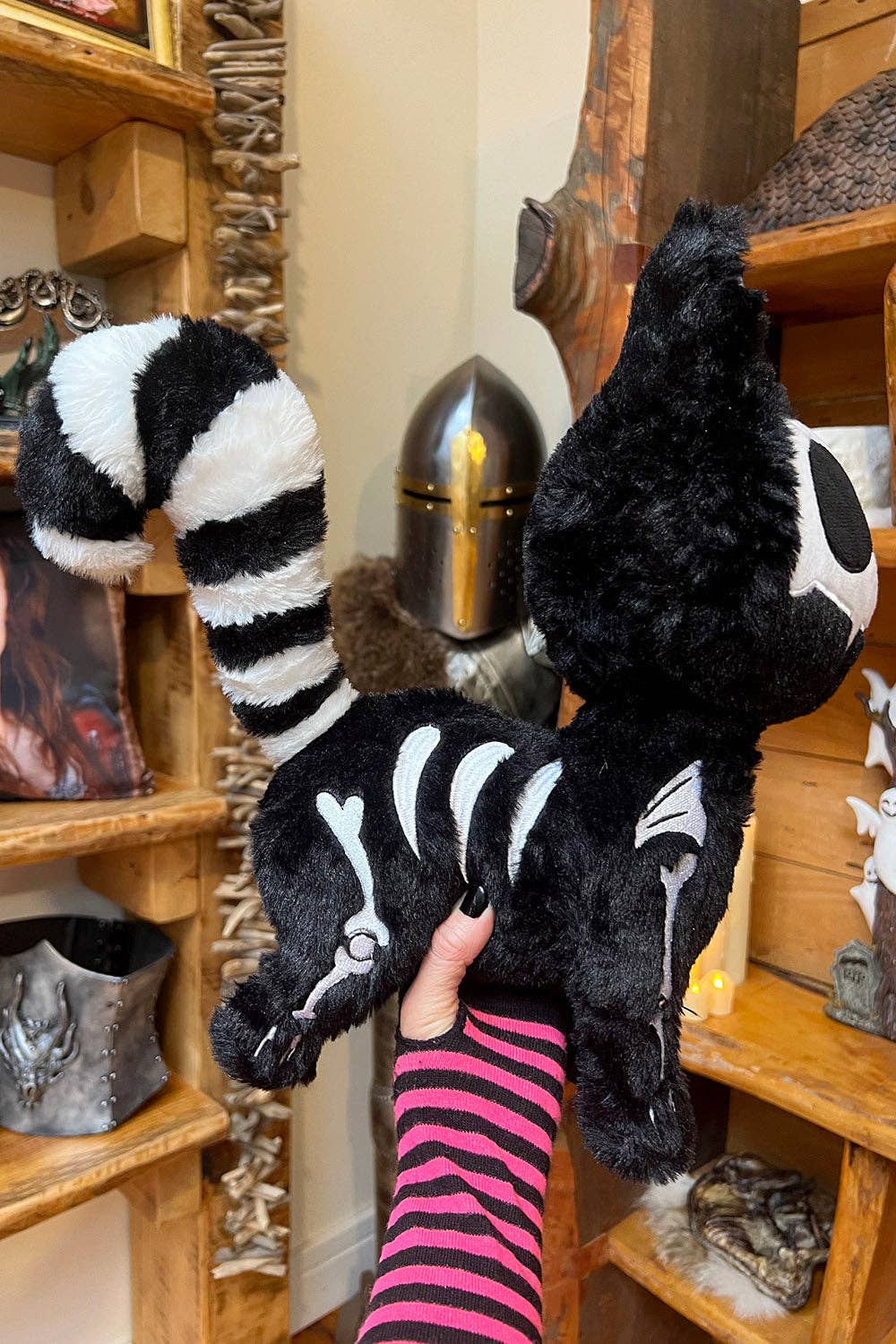 Skelekitty Skeleton Cat Plush