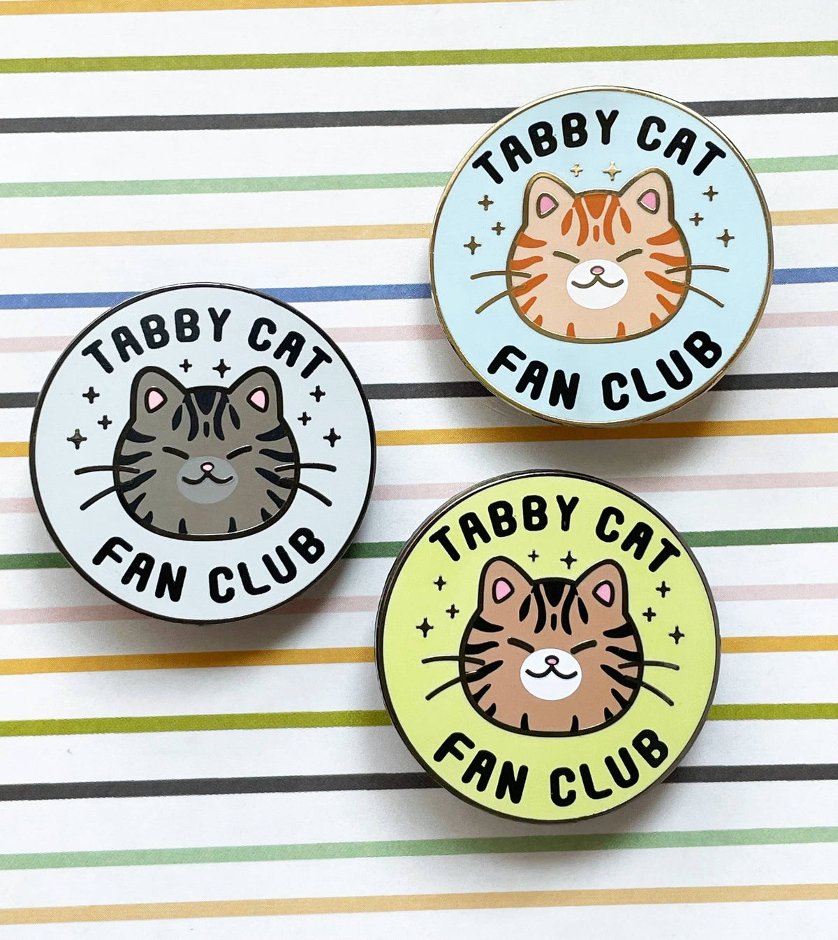 Cat Fan Club Enamel Pin: Choose Your Cat
