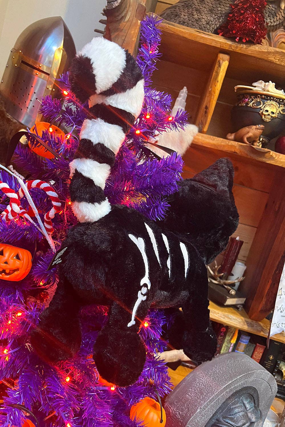 Skelekitty Skeleton Cat Plush Purse