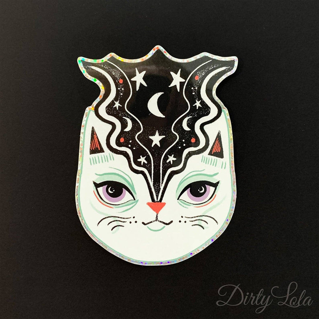 The Bride Kitty Glitter Sticker