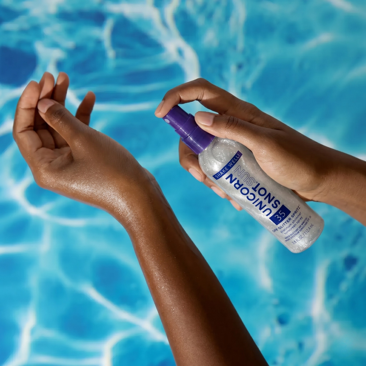 Platinum Glitter Sunscreen Spray SPF 35