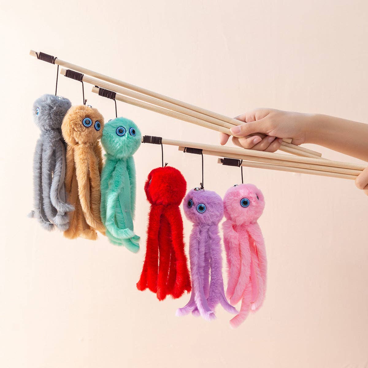 Octopus Cat Teaser Wand Toy