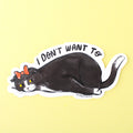 Procrastination Princess Sticker