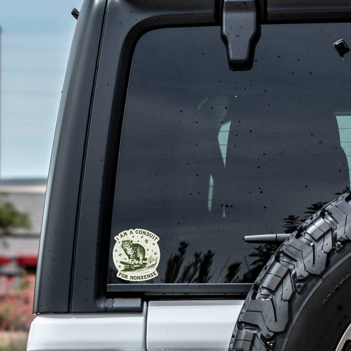 Conduit for Nonsense Cat Sticker