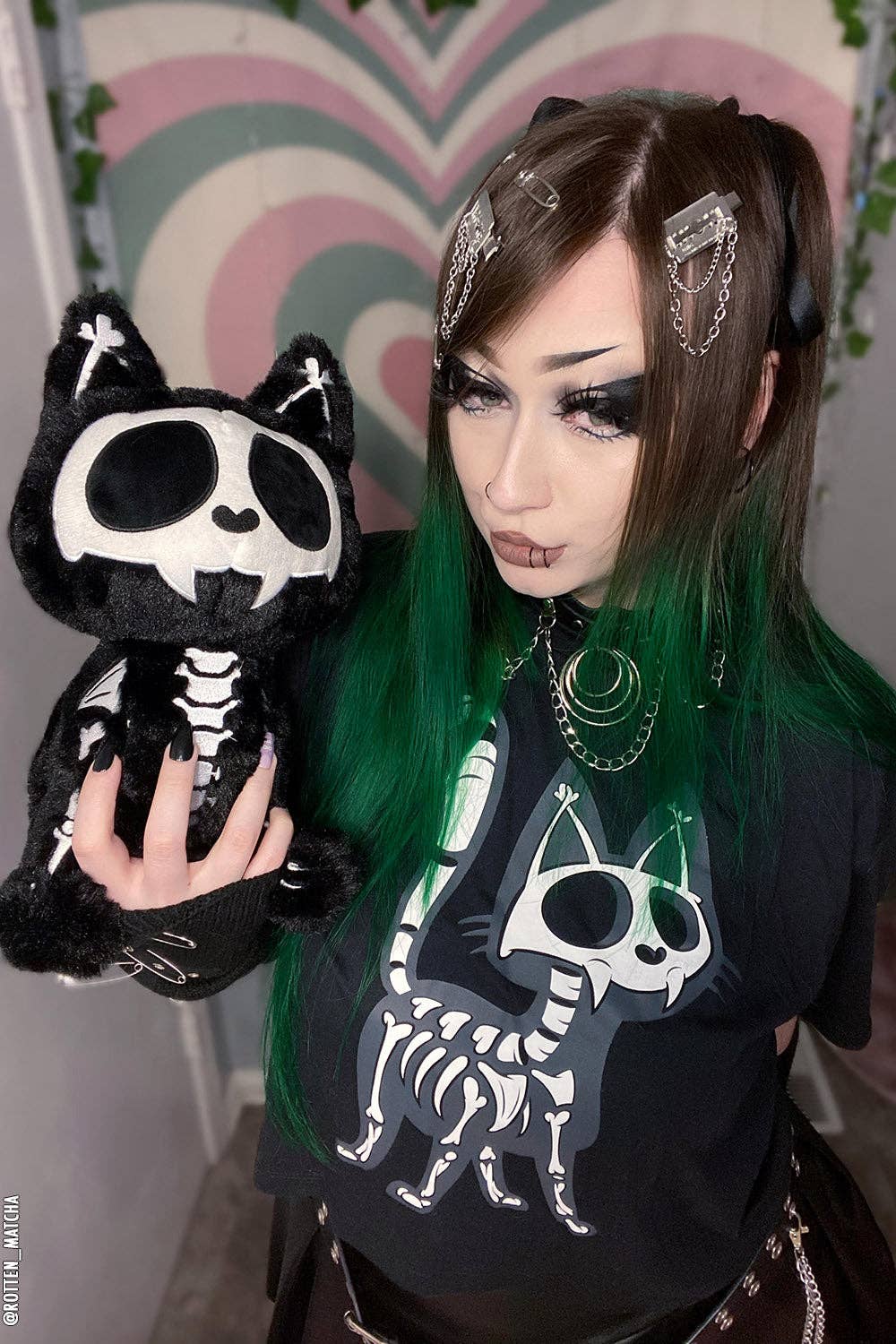 Skelekitty Skeleton Cat Plush