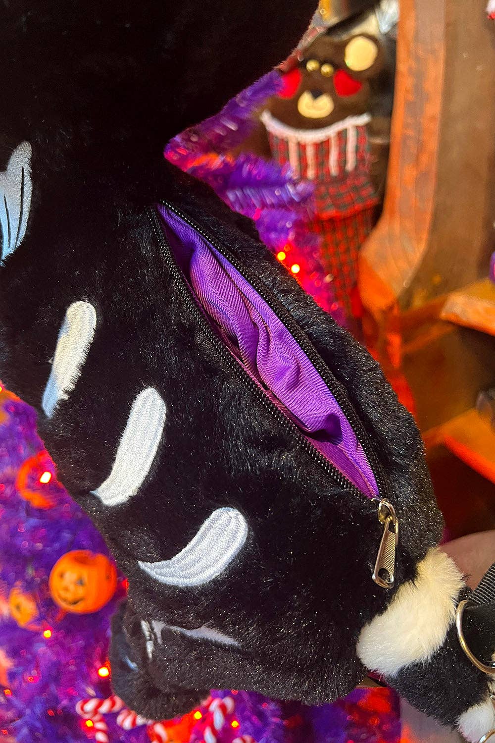 Skelekitty Skeleton Cat Plush Purse
