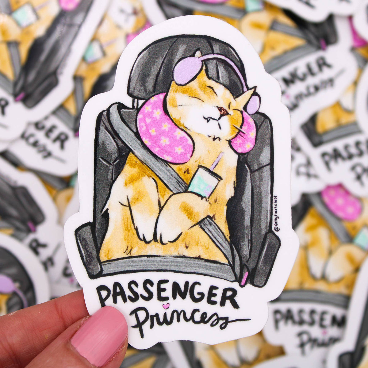 Passenger Princess Cat Sticker