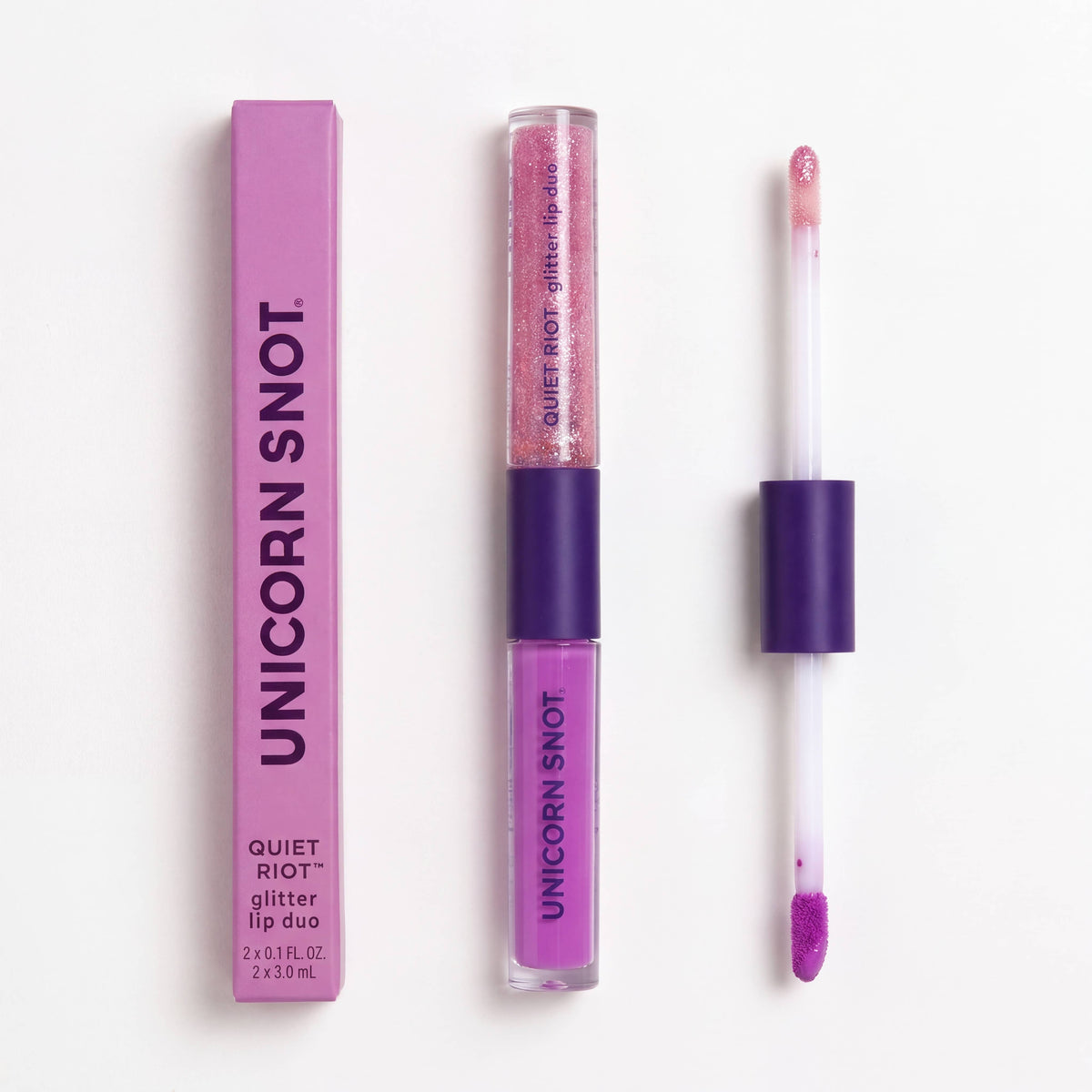 Quiet Riot Glitter Lip Duo - Gush