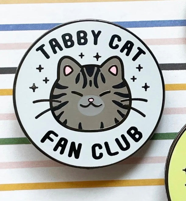 Cat Fan Club Enamel Pin: Choose Your Cat