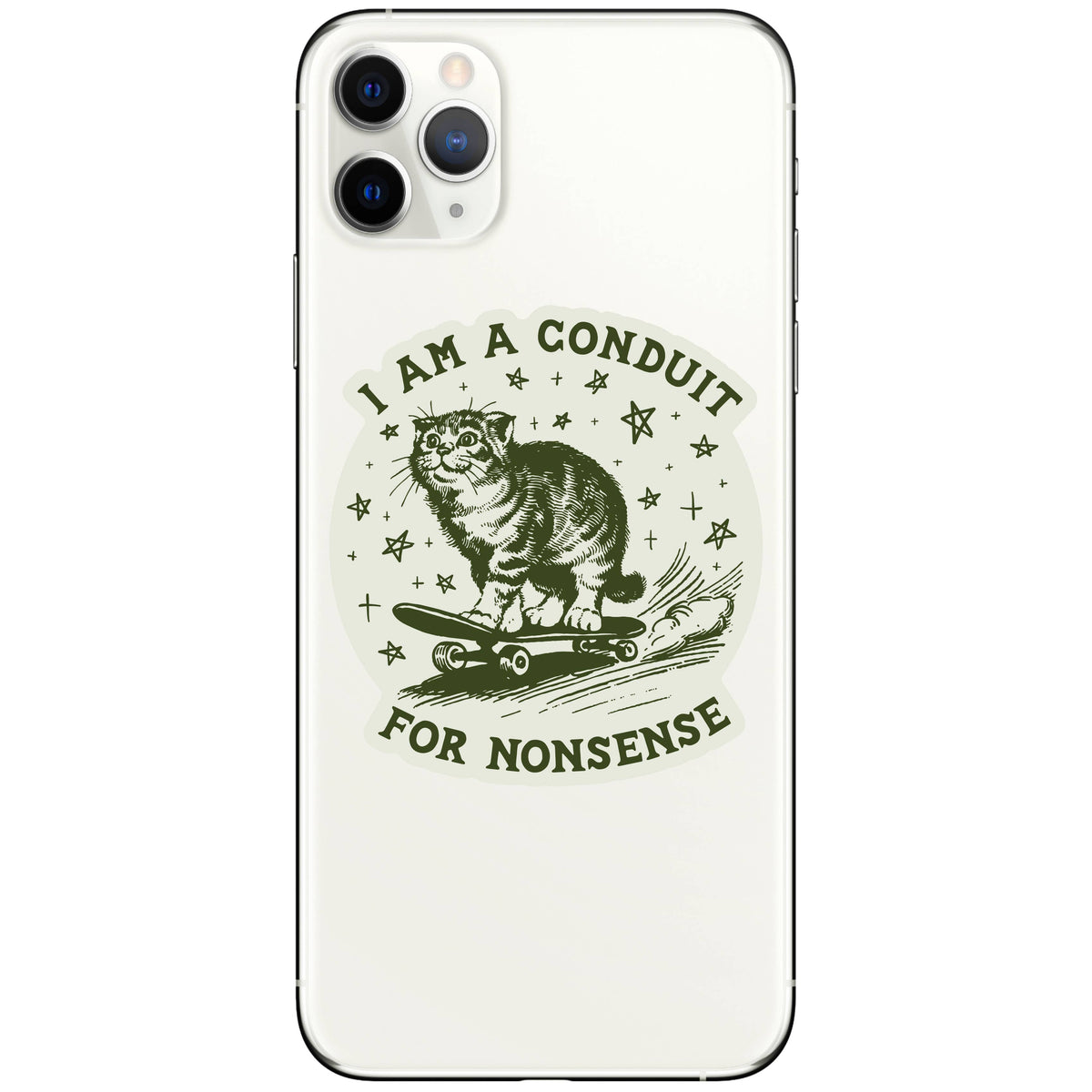 Conduit for Nonsense Cat Sticker