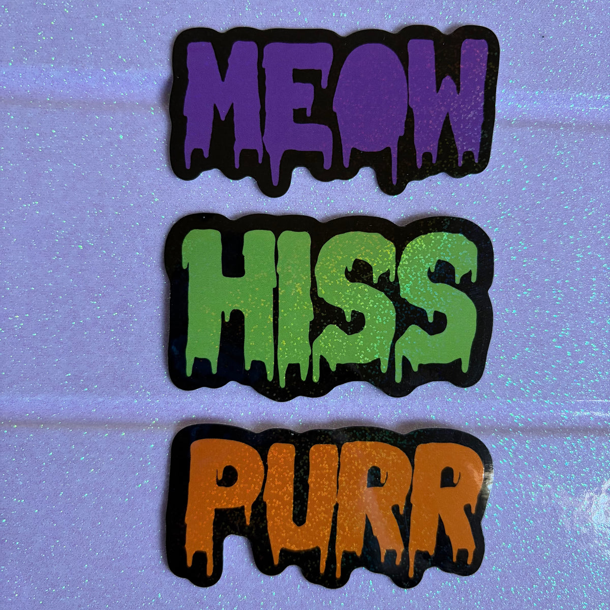 Meow, Hiss, Purr Sticker Set