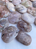 Flower Agate “Toe Beans” Palm Stone