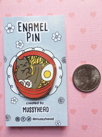 Ramen Cat Hard Enamel Pin