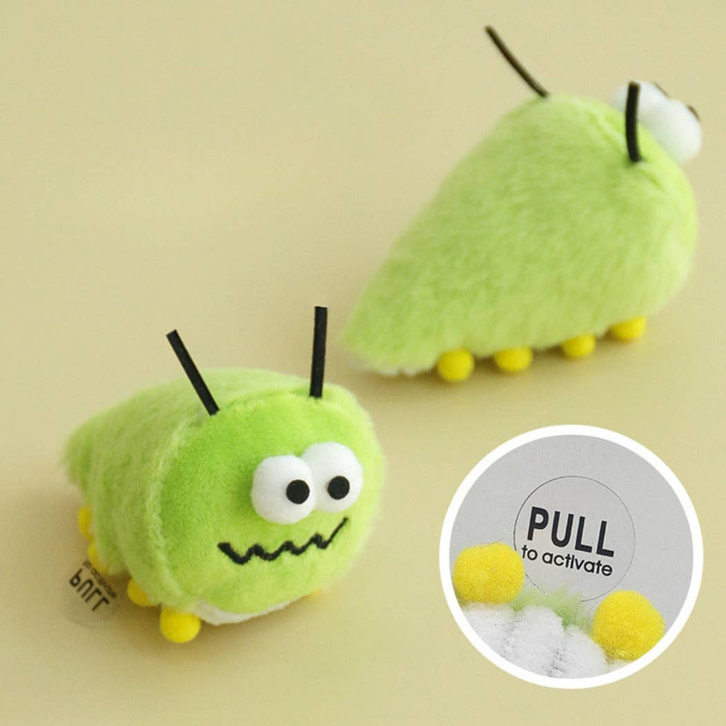 Plush Caterpillar Cat Toy