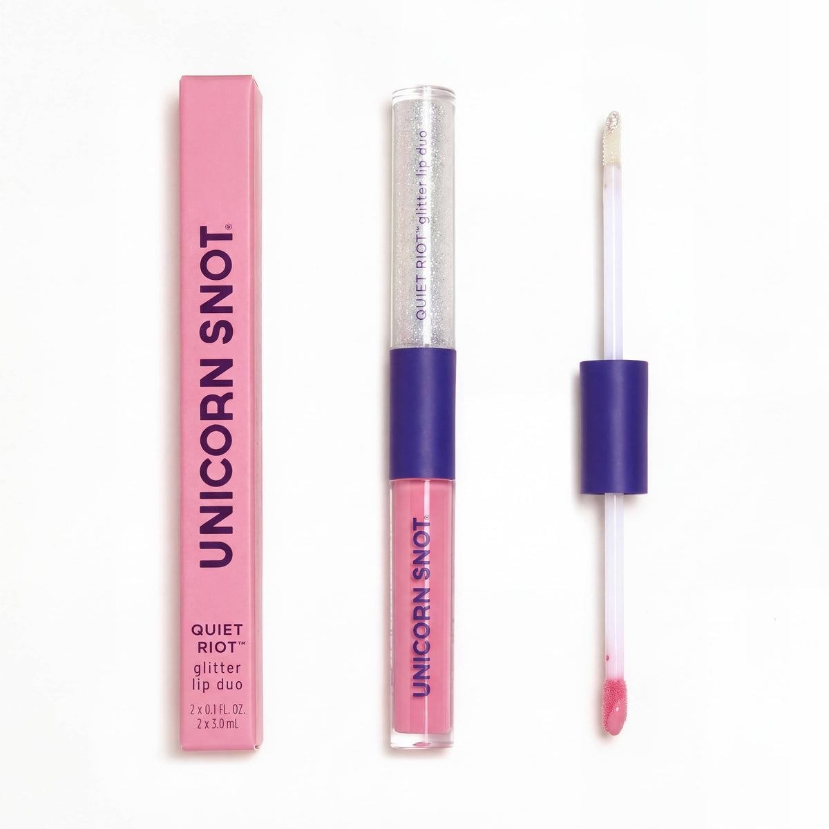 Quiet Riot Glitter Lip Duo – Hush