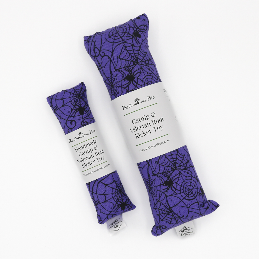 Purple Spiderweb Catnip & Valerian Root Toy