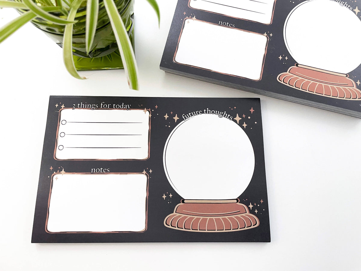 Crystal Ball Daily Tasks Notepad