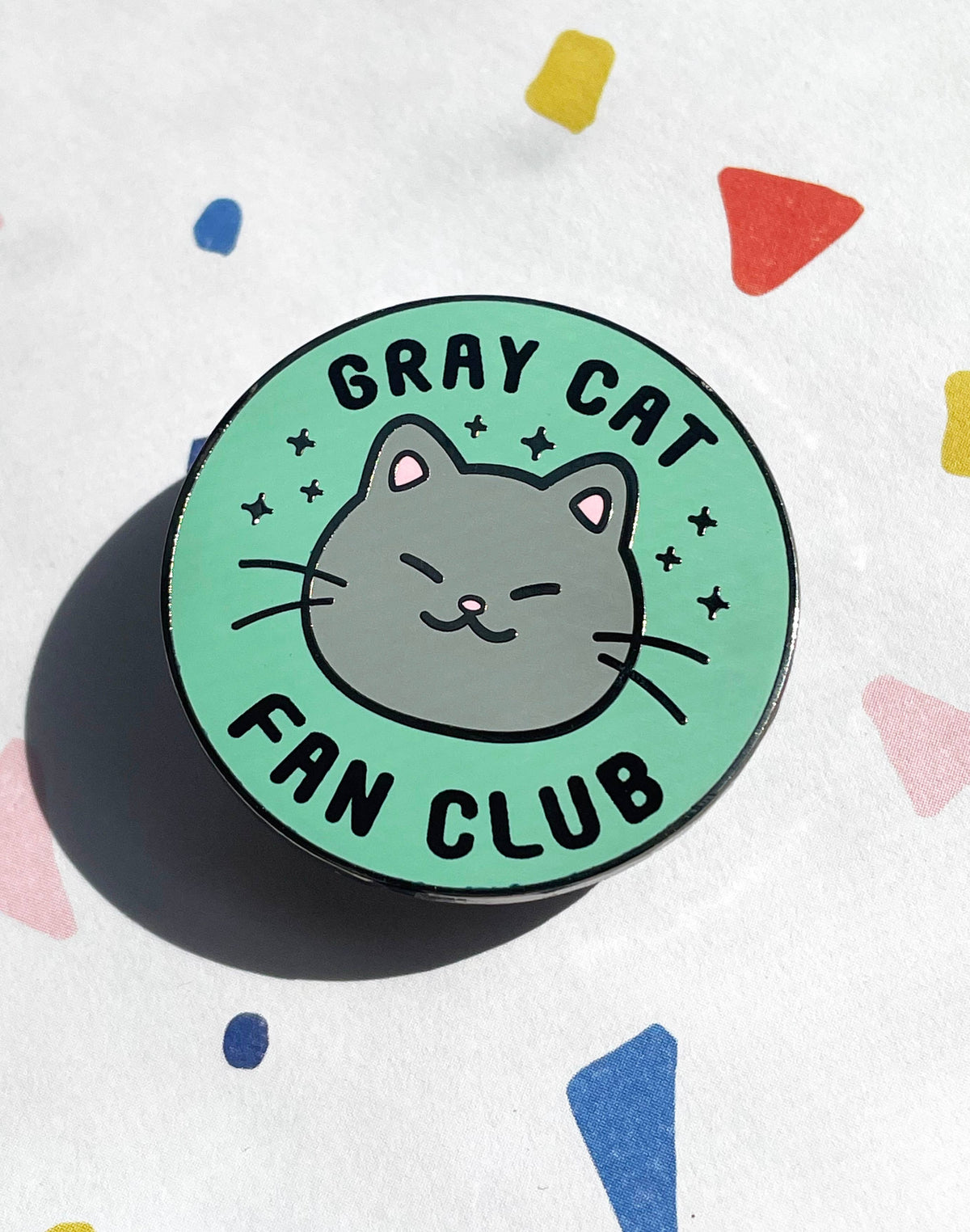 Cat Fan Club Enamel Pin: Choose Your Cat