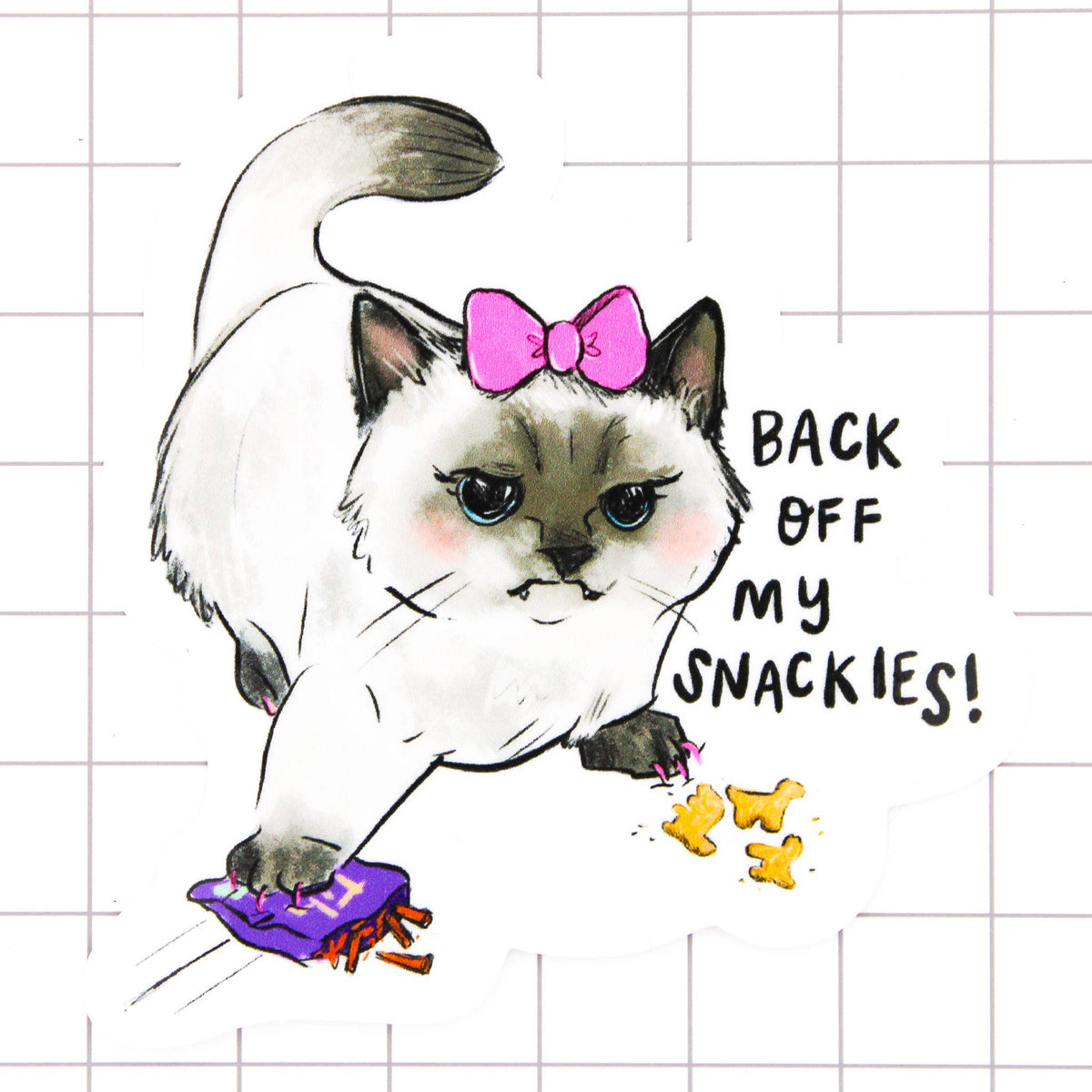 Hangry Kitty Sticker