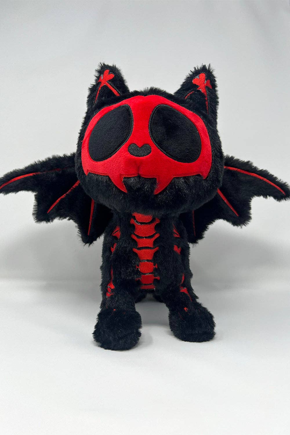 Skelekitty Vampire Bat Cat Plush