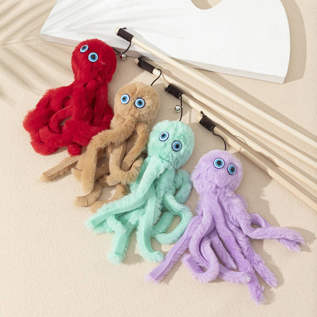 Octopus Cat Teaser Wand Toy