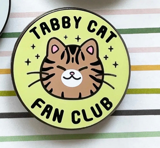 Cat Fan Club Enamel Pin: Choose Your Cat