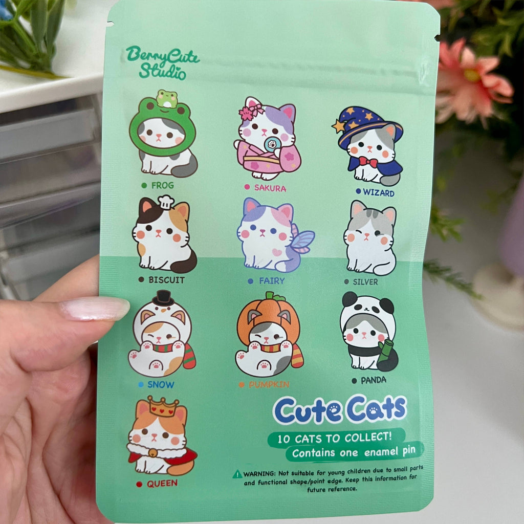 Cute Cats Mystery Bag Enamel Pin — Series 2