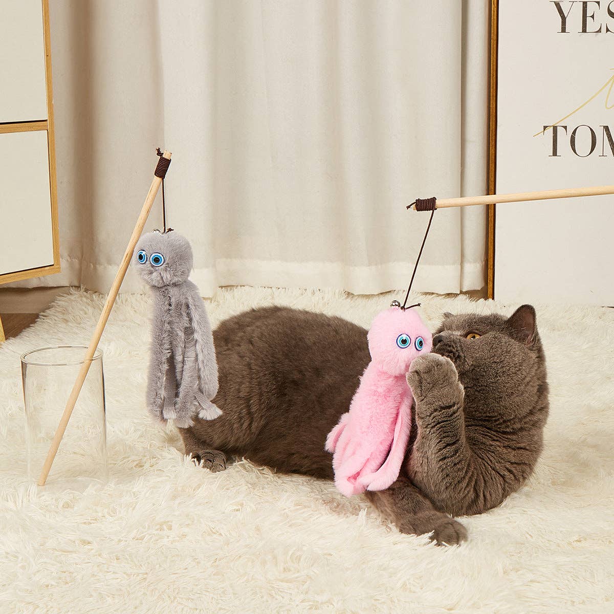 Octopus Cat Teaser Wand Toy