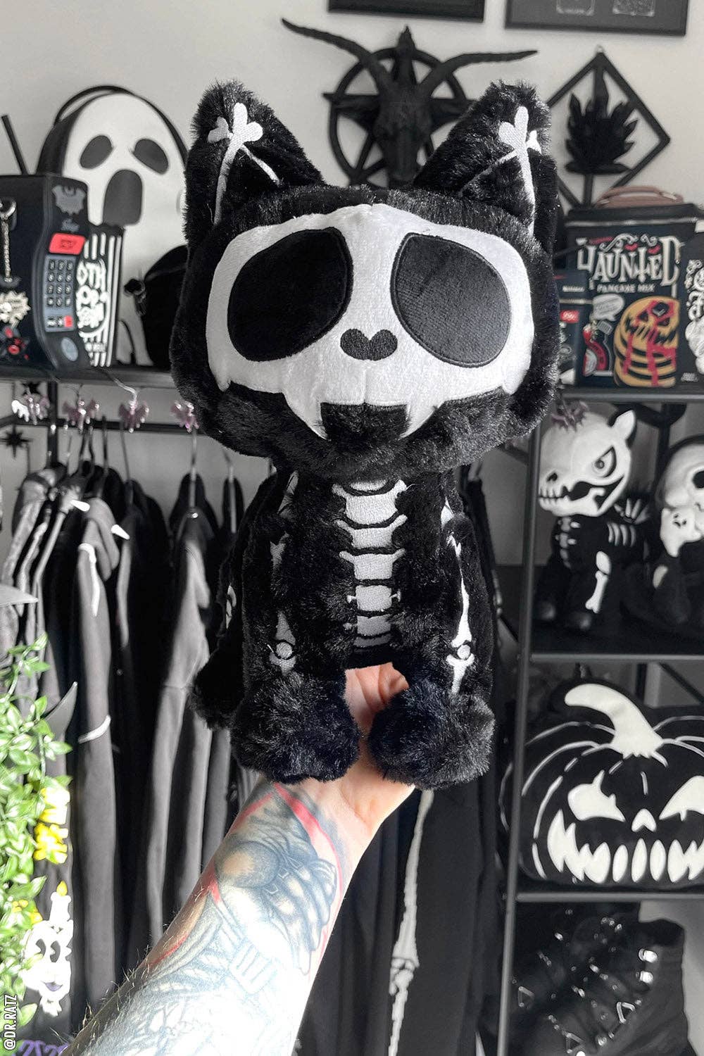 Skelekitty Skeleton Cat Plush