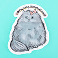 Definitely Dissociating Cat Sticker