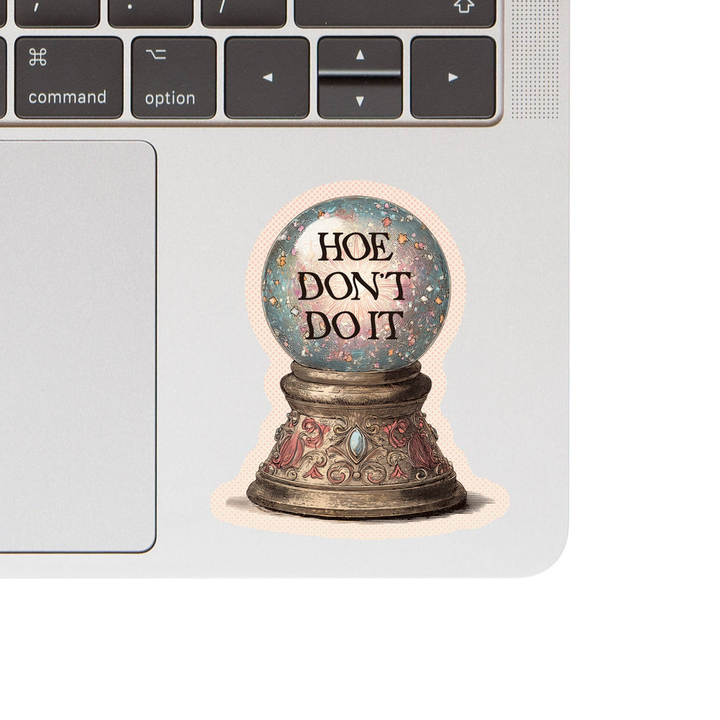 Funny Omen Crystal Ball High Quality Vinyl Sticker