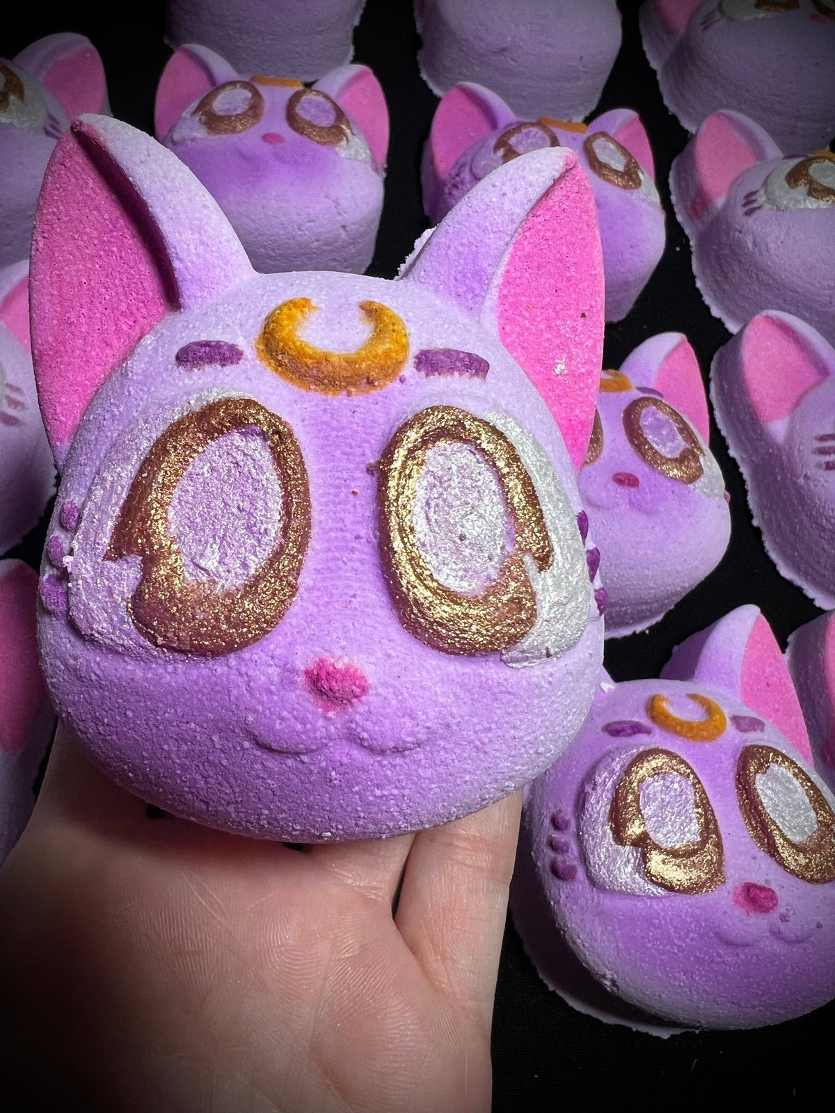 Moon Kitty Crystal Infused Bath Bomb