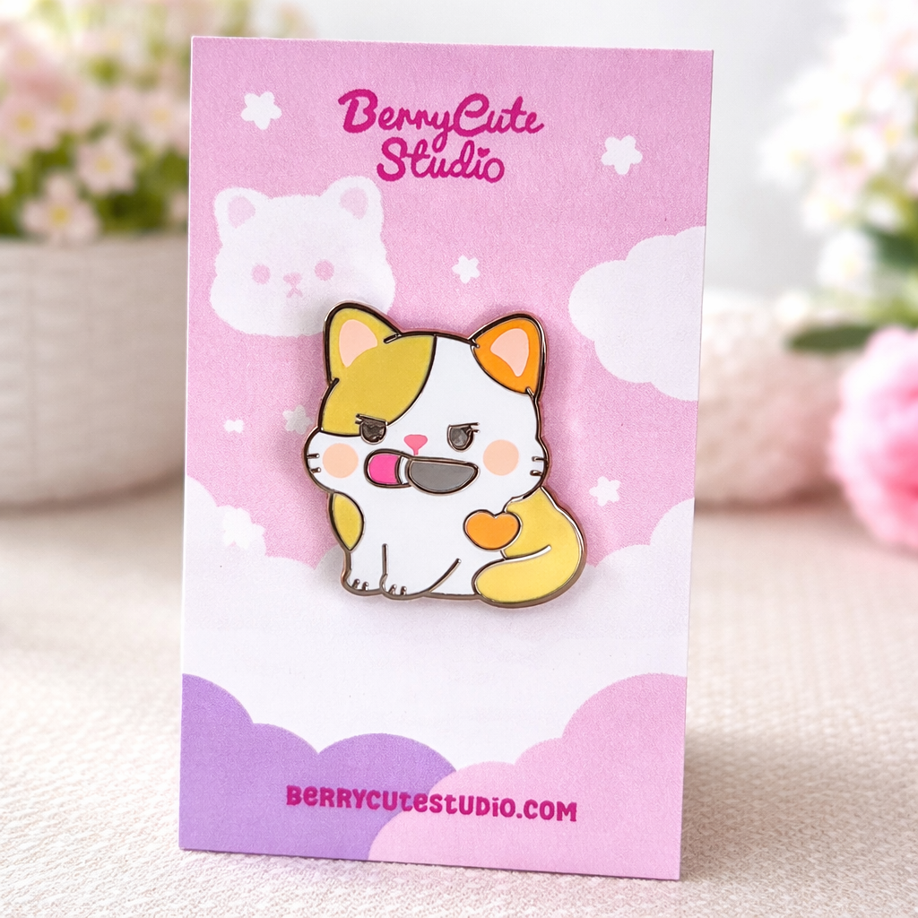 Sassy Cat Enamel Pin
