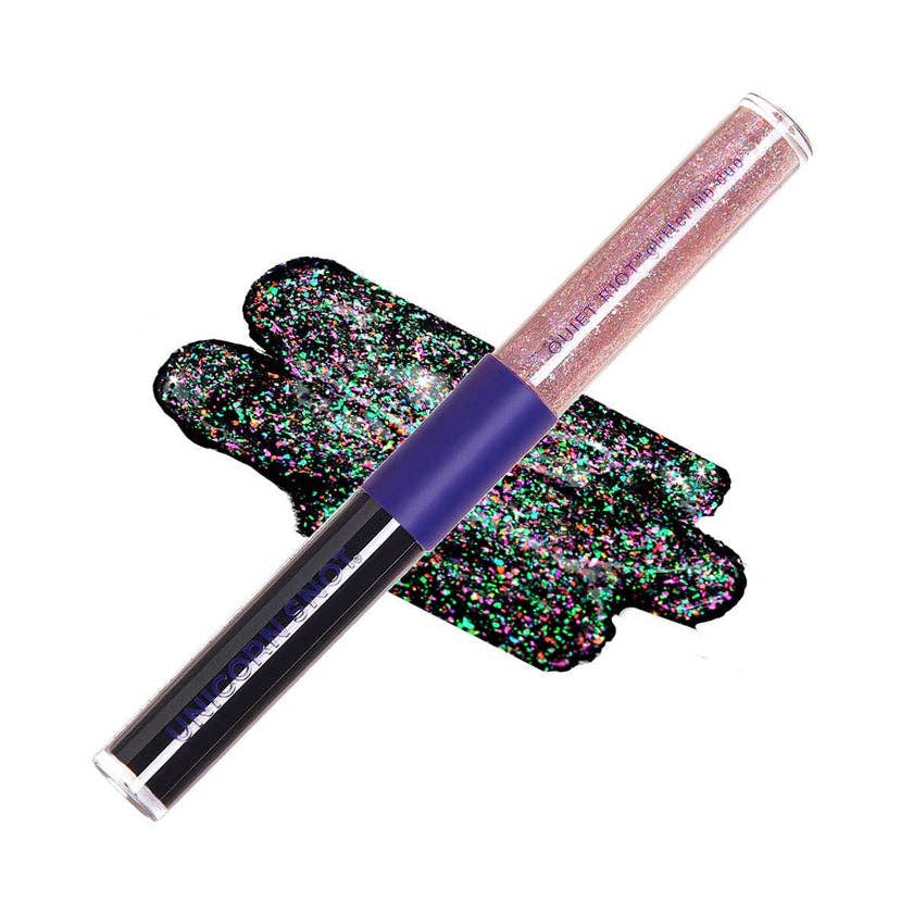 Quiet Riot Glitter Lip Duo - Black-Chasm