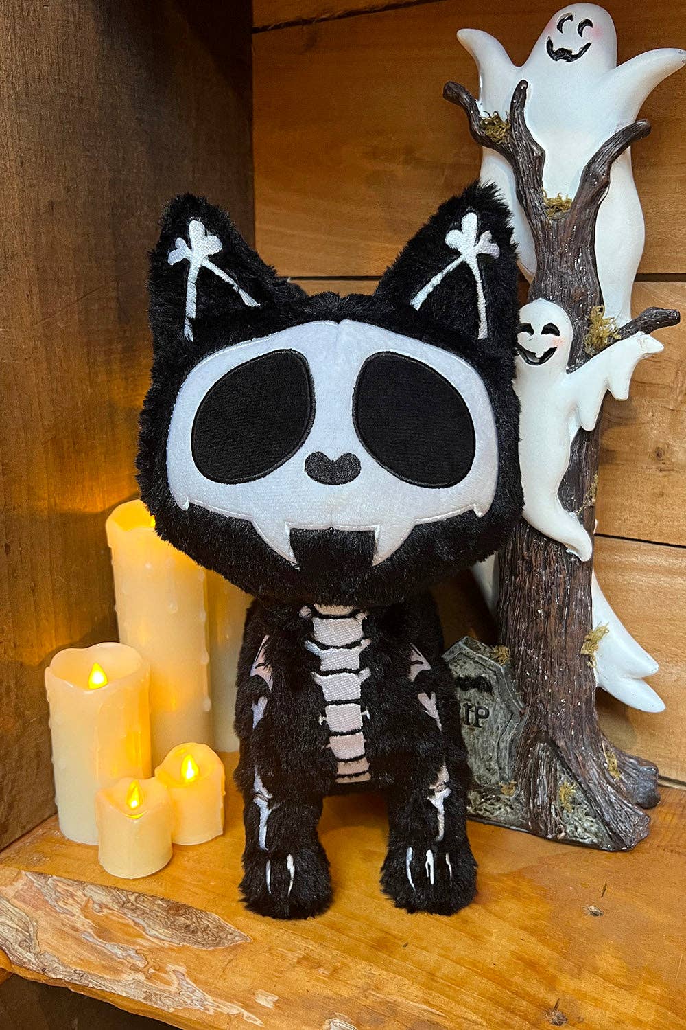 Skelekitty Skeleton Cat Plush