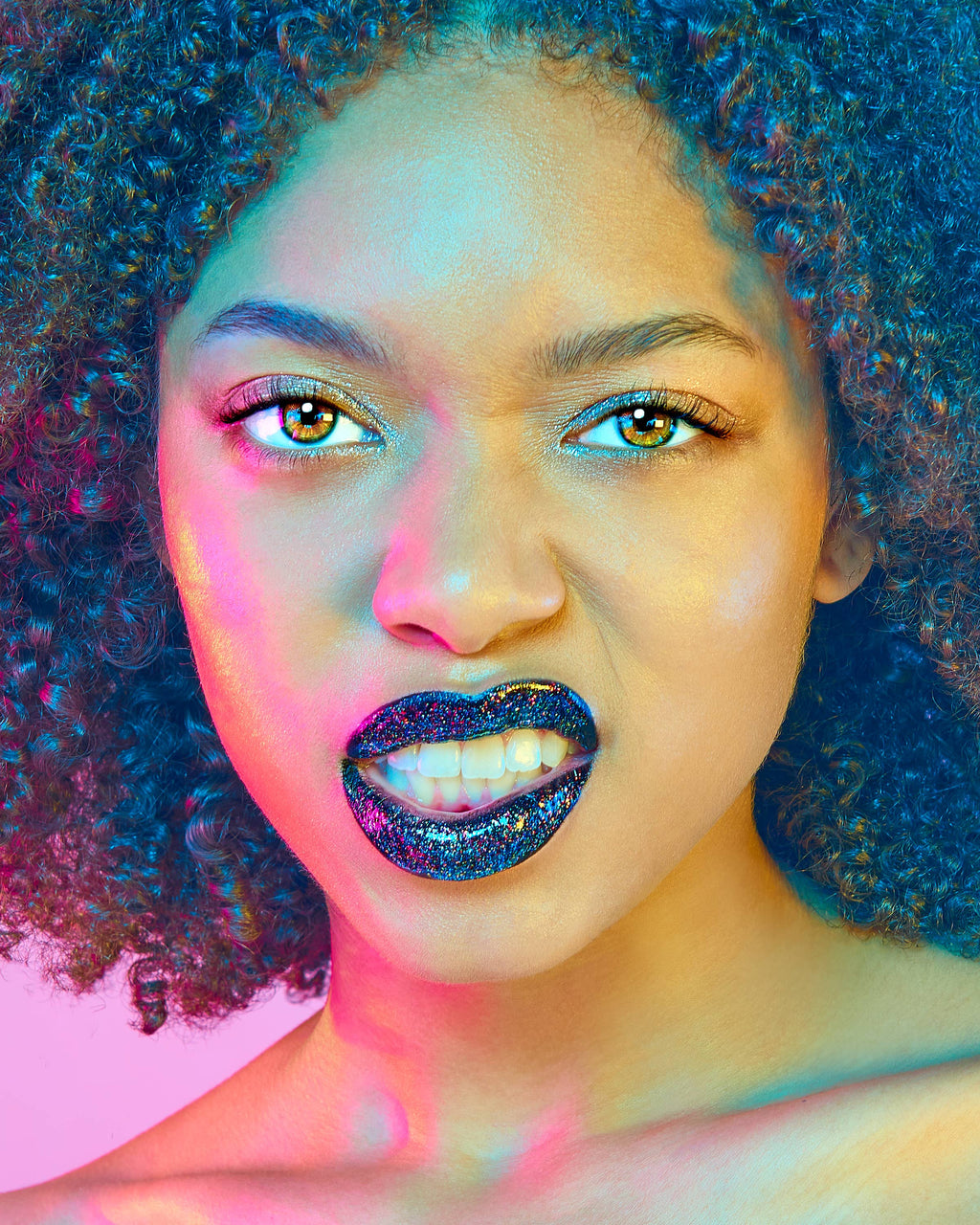 Quiet Riot Glitter Lip Duo - Black-Chasm