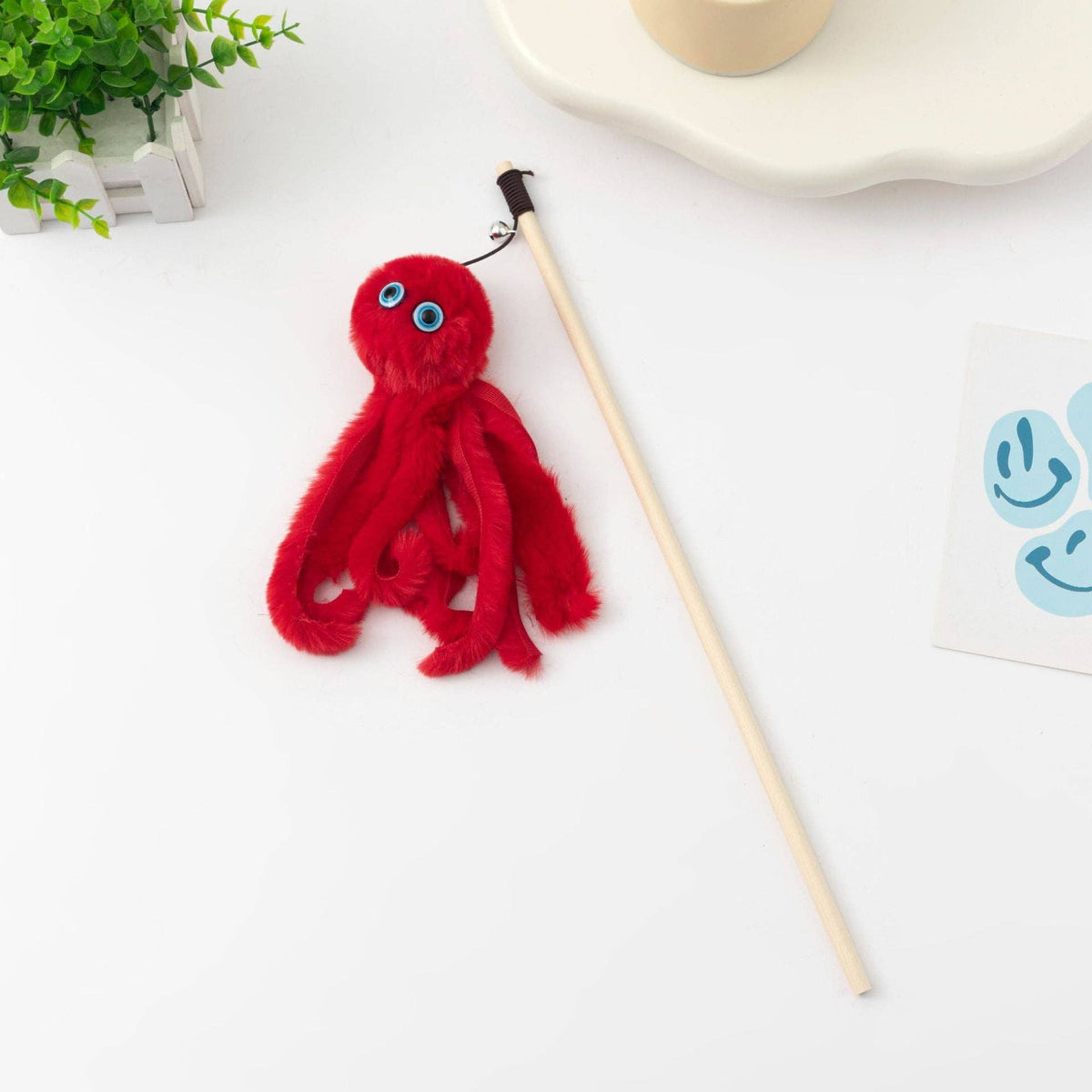 Octopus Cat Teaser Wand Toy