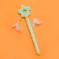 Green Star Cat Teaser Wand Toy