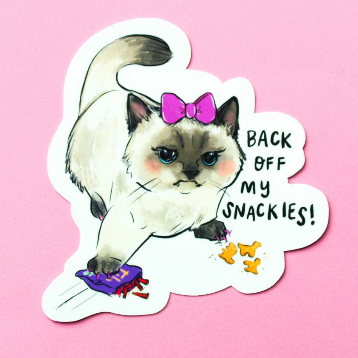 Hangry Kitty Sticker
