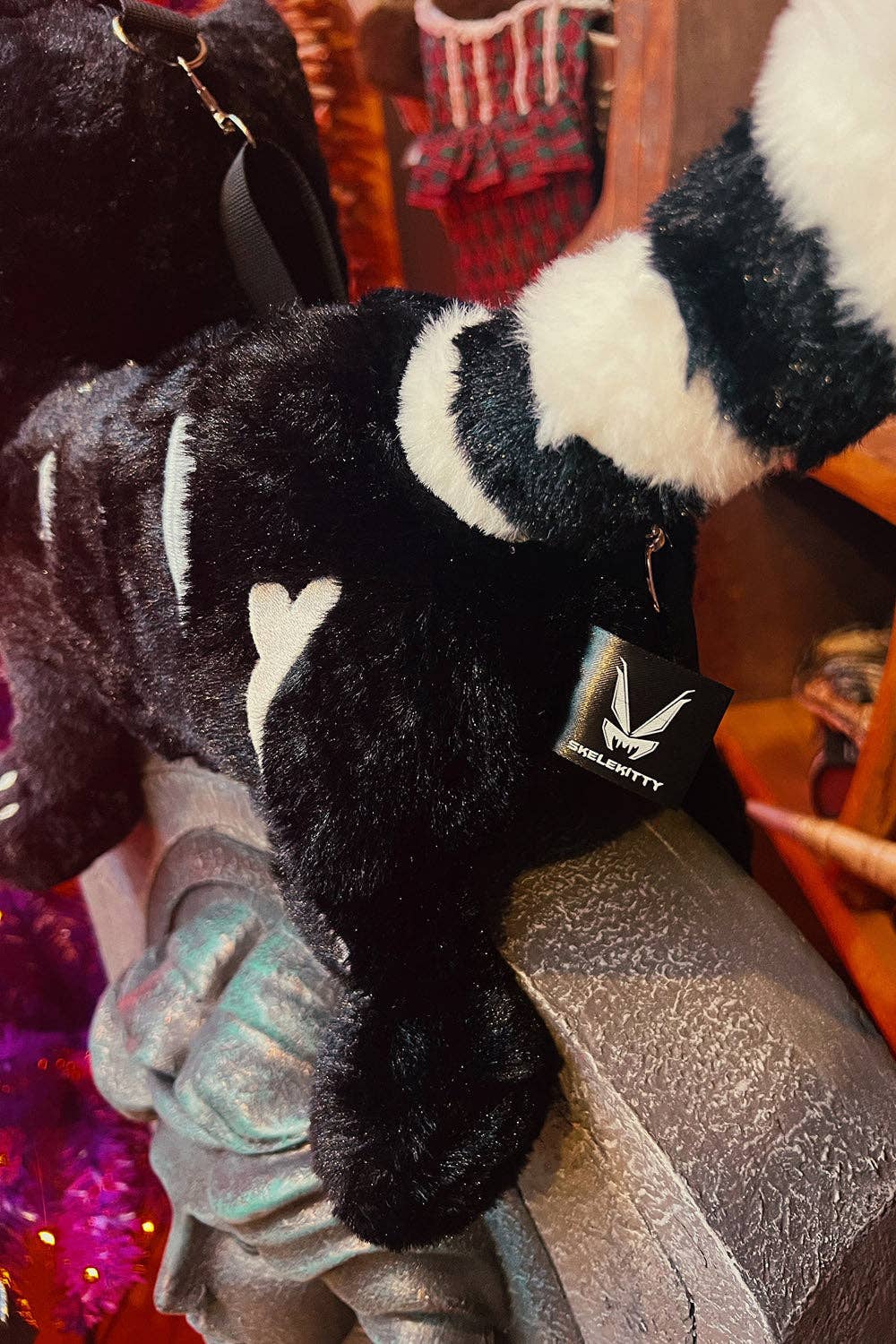 Skelekitty Skeleton Cat Plush Purse
