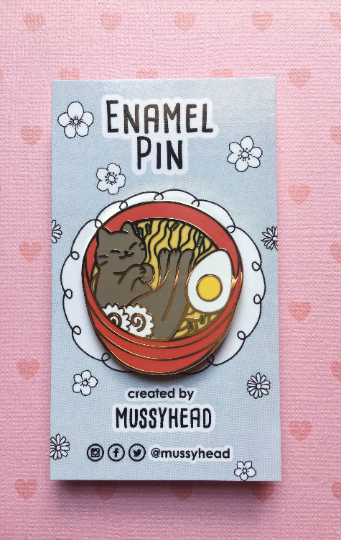 Ramen Cat Hard Enamel Pin