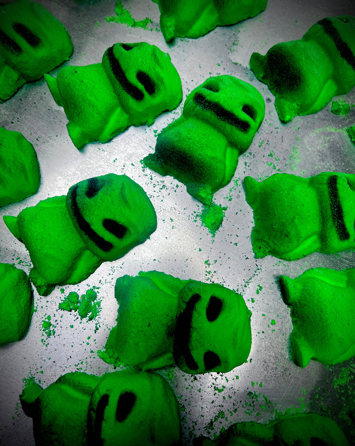 Booger Man Crystal Infused Bath Bomb