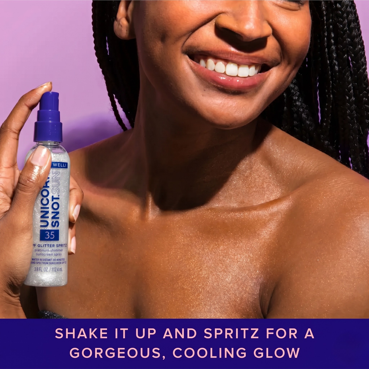 Platinum Glitter Sunscreen Spray SPF 35
