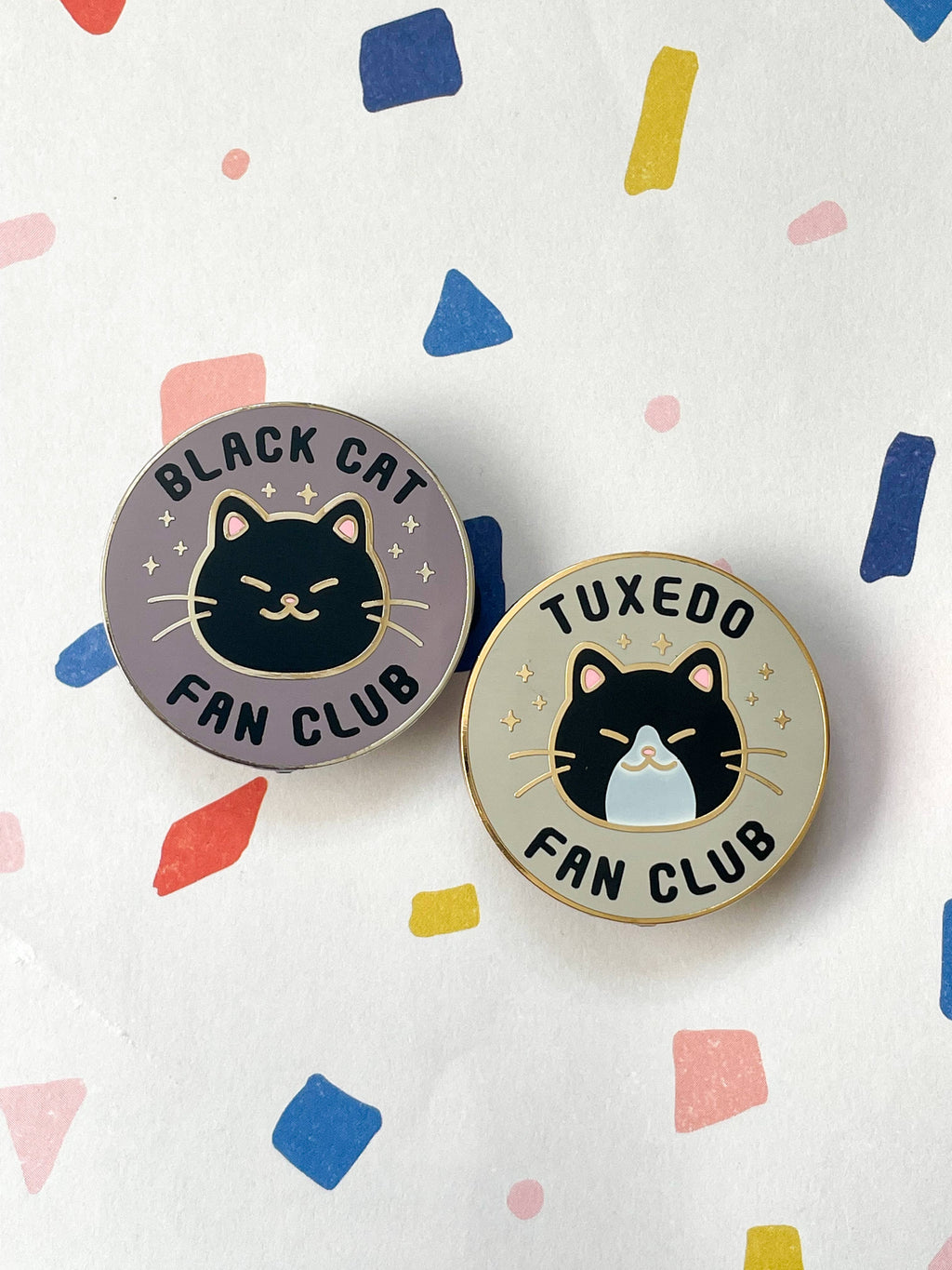 Cat Fan Club Enamel Pin: Choose Your Cat
